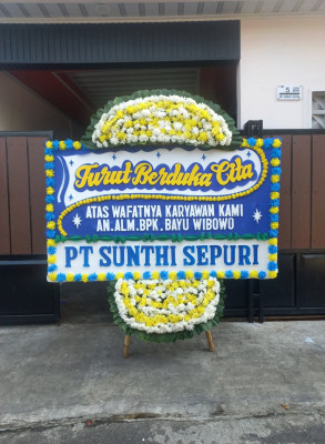 Papan Bunga Duka di Curug